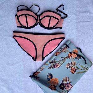 TRIANGL pink bathing suit set